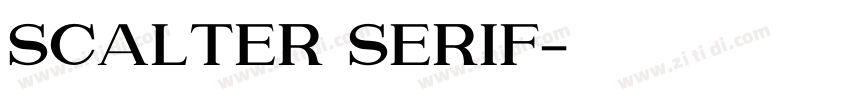 Scalter serif字体转换